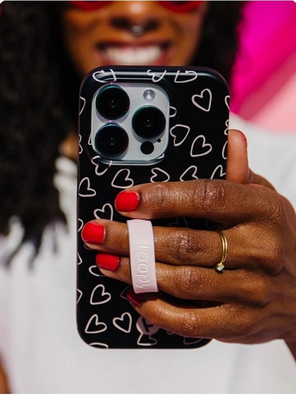 Loopy Case Midnight Hearts - iPhone 15 Pro